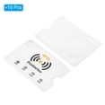 thumbnail image 3 of Fundas bloqueadoras RFID Uxcell para prevención de robo de identidad, protectores de tarjetas de crédito, paquete de 10, blancas, 3 of 6