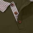 thumbnail image 7 of Men's Polo Shirt Short Sleeve Button Up Slim Fit Summer Shirt Green Mens Fashion Shirts, 7 of 7