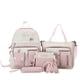 thumbnail image 1 of Nuevo producto mochilas coreanas 5 piezas mochila mujer moda mochila escolar resistente para niña, 1 of 4