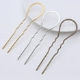 thumbnail image 2 of EeaseMX Pinzas para el cabello onduladas en forma de U de 10 piezas en forma de U Bobby Pin Hair Stick para mujeres y niñas (Bronce antiguo), 2 of 7