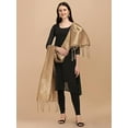 thumbnail image 2 of AlchemicLiving Gold Women's Woven Banarasi Silk Dupatta with Thread Work and Zari Motifs - Elegant Chunni for Women and Girls - Size: 1M x 2.5M, 2 of 2