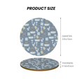 thumbnail image 5 of Xecao Blue Bathroom for MDF Cork Coaster 4 Pcs,Drink Coasters,Suit for House Warming Gifts New Home ,Coffee Table Decor-Round Shape, 5 of 7