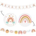 thumbnail image 7 of Boho Rainbow Baby Shower Decorations for Girl - Boho Rainbow Banner, Bohemian Rainbow Party Decoration Supplies Banner for Baby Girl 1st 2nd 3rd Birthday, 2pcs, 7 of 7