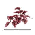 thumbnail image 2 of Vickerman 12" Artificial Red Begonia Hanging Bush, 3/Pk, 2 of 3