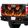 thumbnail image 4 of Lotusprinthandmade Fire Flame Eyes Tailgate Wrap 2 Sizes (26"x66"), 4 of 5