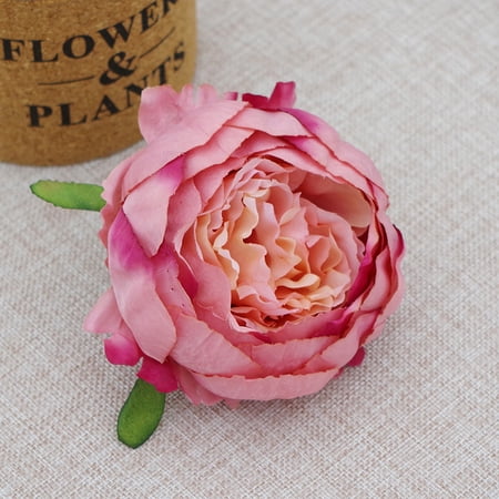 suxuMhao Artificial Peonies-15 Pcs Dark Pink Fake Peonies,3.54×3.54IN Artificial Flowers for Decoration(Without Roots and Stems),Peonies Artificial Flowers,Fake Flowers for Home Decor