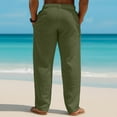 thumbnail image 6 of Men's Sports Casual Jogging Trousers, Lightweight Straight Leg Hiking Pants for Outdoor, Gym and Daily Wear,Army Green,L, 6 of 7