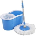 thumbnail image 1 of Trapeador con Exprimidor Automático Practiksa Spin Mop Cubeta Color Azul, 1 of 2
