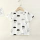 thumbnail image 2 of Kids Clothes  T-Shirt Children's Clothing Boys Girls Summer Cartoon Tops Short Sleeve Clothes 100% Cotton Blue Excavator Cartoon, 2 of 6