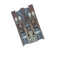thumbnail image 1 of Tirantes para hombre con 6 clips, correas elásticas gruesas, accesorios de hardware, 1 of 6
