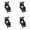 Black, variant on 7829 Pack of 4 Identity Locking Bending Hinges Modifiable 0 Change Strong Metal