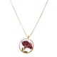 thumbnail image 1 of Collar con colgante de flores secas, collar de girasol de resina para mujeres y niñas, 1 of 5