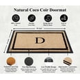 thumbnail image 6 of A1HC Rubber and Coir Door Mat Heavy Weight Large Entry Mat Outdoor Durable Monogrammed D Doormat 24"X48", Beige, 6 of 6