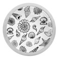 thumbnail image 1 of 4PCS Round Starfish Cabinet Fluorescence Knob Glowing in the Dark Furniture Drawer Pulls Handle with Screws, 1 of 5