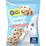 Pillsbury Eat or Bake Chocolate Chunk and Chip Cookie Dough, Makes 24 Cookies, 16 oz