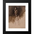 thumbnail image 2 of Thomas Cole 11x14 Black Modern Framed Museum Art Print Titled - Study for Standing Shepherd (1831 or 1832), 2 of 5
