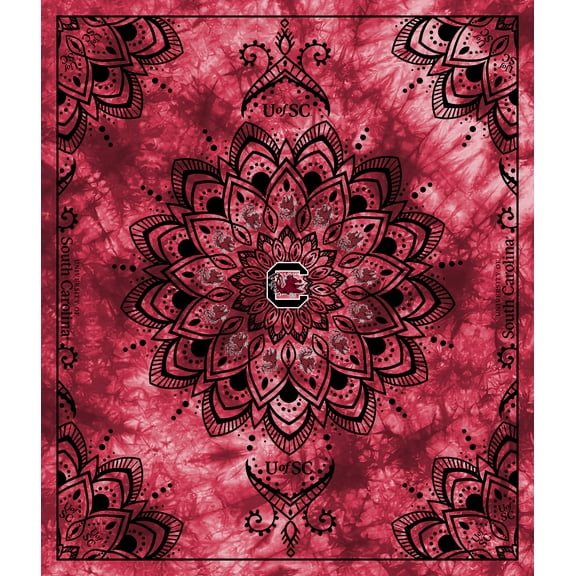 Officially Licensed Minky Fleece South Carolina Gamecocks Wall Tapestry and Throw Blanket-48" x 56"