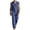 Navy., variant on HBGVBA Mens Casual Summer 2 Piece Outfit Sleeveless Button Collared Tank Top Elastic Waist Long Pants Set