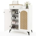 thumbnail image 2 of Costway 6-Tier Shoe Cabinet with Drawer 6 Removable Shelves Ventilation Openings Metal Legs, 2 of 10