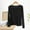 Black, variant on Winter Blouses Silk Fitted Casual Basic Shirts V-Neck Pullover Long Sleeve Fashion Tops