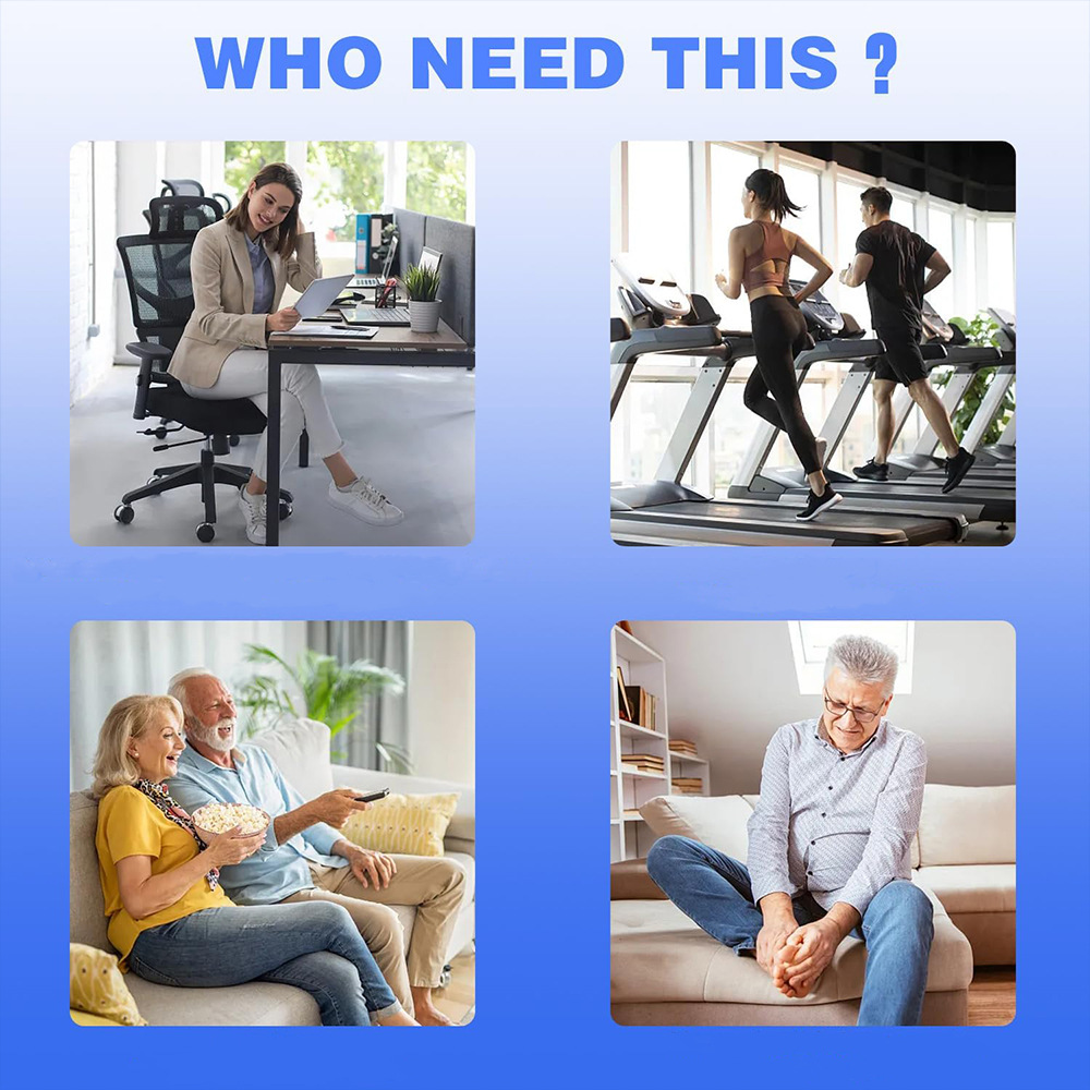EMS Foot Massager TENS for Muscle Relaxation,LCD Display Screen,Back Massager & Legs Massager Pad with Remote Control