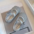thumbnail image 5 of Bxsruta Toddler Girl Mary Janes Flat Shoes Bowknot Cute Princess Shoes Walking Shoes, 5 of 6
