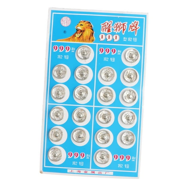 50 Pares De Botones Broche De Presione El Perno Prisionero Coser En Coser Artesanía De Tela 12mm CUTICAT Botón de sujeción rápida