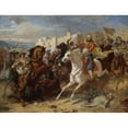 thumbnail image 3 of Stanisław Chlebowski 18x15 Black Modern Framed Museum Art Print Titled - Episode from Austro-Turkish Wars, Sketch, 3 of 5