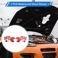 thumbnail image 2 of 1 Pc Calcomanía para Parachoques de Coche Impermeable de Goma Suave Roja para Motocicleta, Ventanas, Laptops, Maletas, Sticker de Bloqueo de Rasguños 19x6cm, 2 of 6