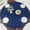 For Up to 42"-50" Round, variant on Oval Picnic Tablecloth, Waterproof Elastic Fitted Table Covers for 48" - 68" Tables, Wipeable Flannel Backed Vinyl Tablecloths for Camping, Indoor, Outdoor, Blue & Yellow