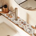 thumbnail image 2 of Yayeee Faucet Mat for Kitchen Sink 14.7" Diatomite Long Splash Guard Pad, Fall Pumpkin Pattern, 2 of 7