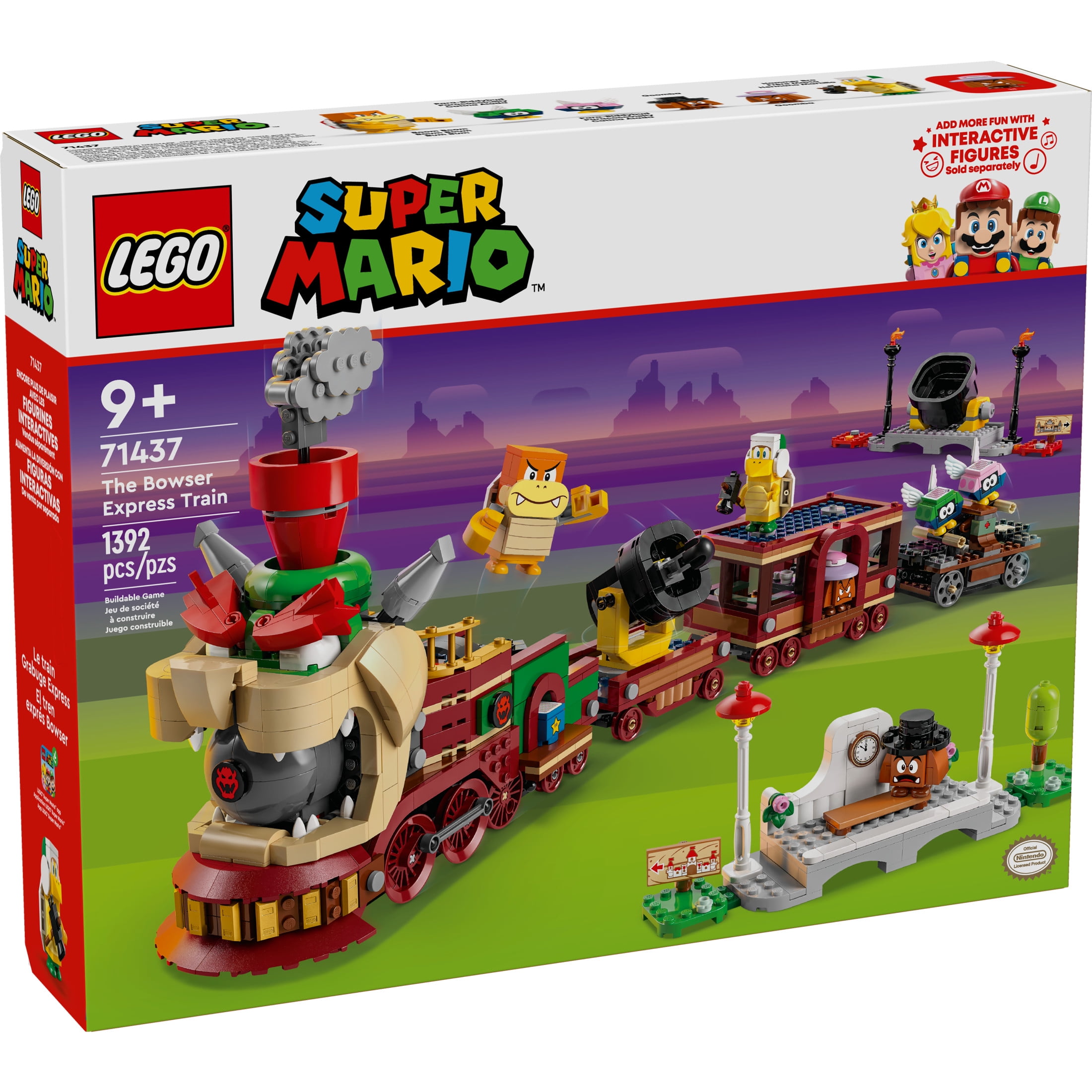 a*m LEGO Super Mario The Bowser Express Train Toy, Pretend Play W
