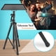thumbnail image 3 of Soporte Universal para Proyector y Laptop Pyle, Tripié Ajustable en Altura y Ángulo de 107 cm a 140 cm, Plataforma de 34,3 cm x 31,7 cm, Ideal Equipos DJ, Perfecto para Escenarios y Oficinas, 3 of 7