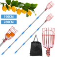 thumbnail image 2 of EIMELI Fruit Picker Stick with Telescoping Pole Durable Stainless Basket Fruit Picking Tool, 2 of 11