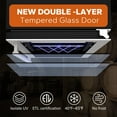 thumbnail image 2 of Ca'Lefort Réfrigérateur à Vin de 15 Pouces, Frigo à Vin à 28 Bouteilles à Double Zone avec Porte en Verre Trempé en Acier Inoxydable, 2 of 6