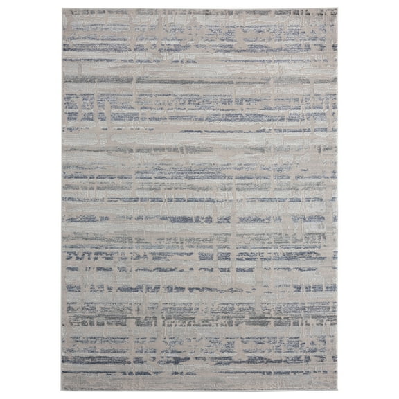 United Weavers Cascades Area Rug 2601 10660 Rainier Blue Shaded Faded 7' 10 x 7' 10" Rectangle