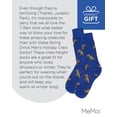 thumbnail image 7 of MeMoi Men's Skiing Winter Dinos Holiday Novelty Crew Sock - Mens - Male, 10-13, Royal Blue, 7 of 7