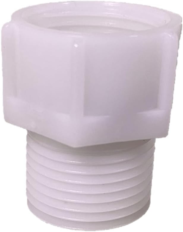 Fill Valve Pipe Adapter 7/8 Male to 7/8 Female With Built-In Filter Screen for Bidets, Toilets, Pipes, etc. by NuFlush