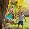 thumbnail image 4 of Safe Tree Swing Hanging Kit Set of 2 10ft Long Straps with Two Alloy Carabiners and 2000 Lb Breaking Strength Easy & Fast Installation for All Types of Swings and Children, 4 of 6