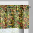 thumbnail image 5 of Ambesonne Mexican Valance & Curtain, Cartoon Cultural Doodle, 55"x45", Multicolor, 5 of 6
