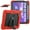 Red, variant on Shockproof Case for Apple iPad Air 11-inch 2024 iPad Pro 11 2022/2021/2020/2018 4th/ 3rd/ 2nd/1st/ iPad Air 4 5 10.9", Shoulder Strap Kids Case with Pencil Holder/Screen Protector,Darkblue