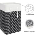 thumbnail image 4 of Casewin Laundry Baskets, Laundry Hamper with Long Handles, Collapsible Waterproof Clothes Hamper, Durable Tall Laundry Bin, Clothes Hamper for Bedroom, Bathroom, Dorm, Toys, Black, 4 of 7
