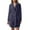 Navy, variant on Womens Robes Hooded Lightweight Soft Short Flannel Womens Sleepwear,Blue,S