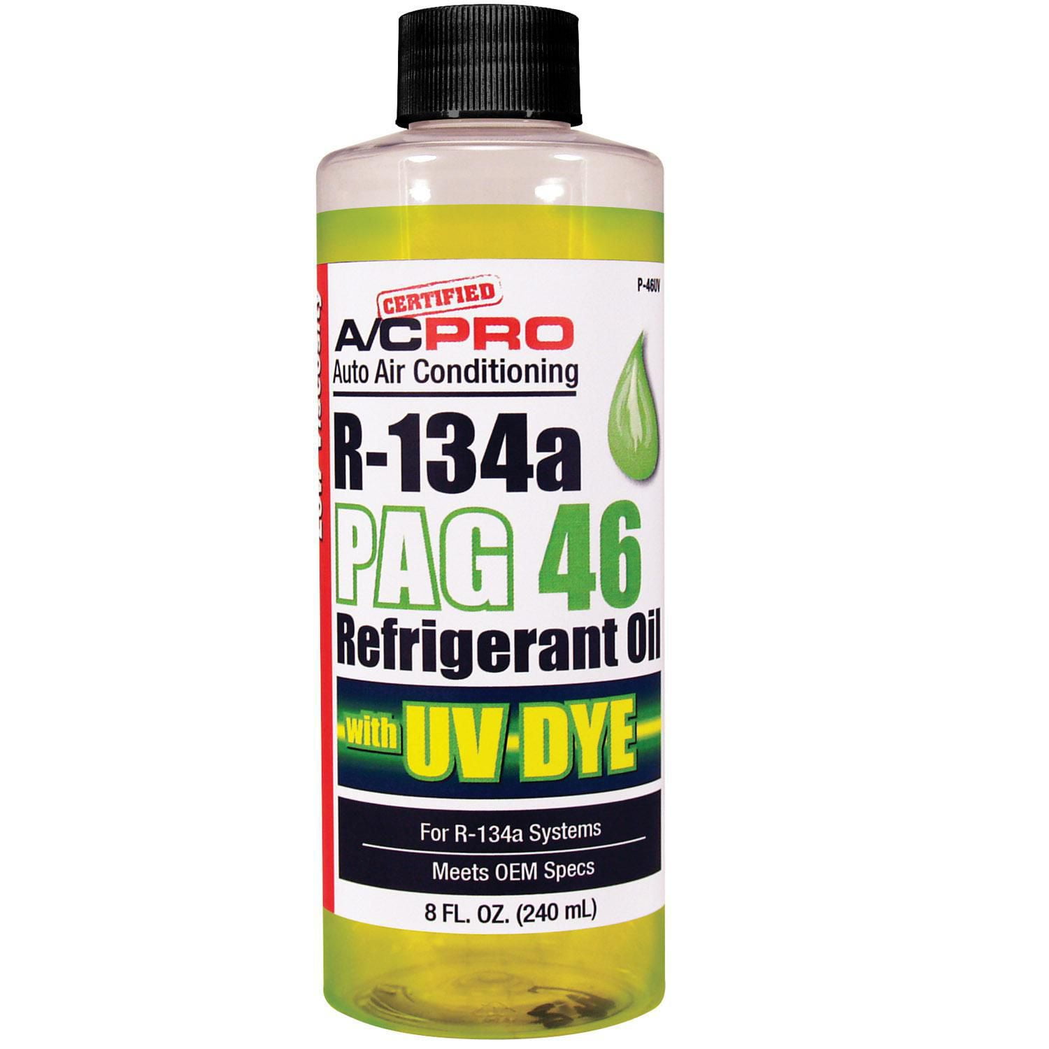 AC Pro PAG 46 Low Viscosity Refrigerant Oil with UV Dye For R134a