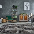 thumbnail image 2 of Beautiful Super Soft Modern Indoor Vincenza Collection Area Rug Carpet for Bedroom Living Room Dining Room in Dark Grey Black, 2 of 6