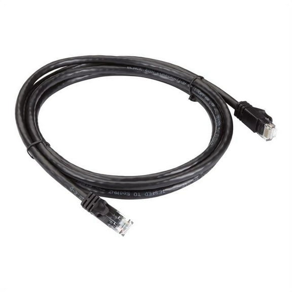 10 ft. Black CAT6A 500 Mhz UTP PVC Snagless Stranded Ethernet Cable
