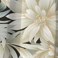 thumbnail image 2 of Designart "Exotic Floral Pattern In Grey And White" Floral Blackout Curtain Single Panel, 2 of 4