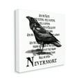 thumbnail image 3 of Black Crow Raven Creepy Halloween Text Quote Animals & Insects Graphic Art Gallery-Wrapped Canvas Print Wall Art, 3 of 7