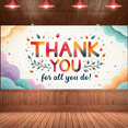 thumbnail image 7 of Appreciation Banner Thank You Colorful Design Gratitude Decoration Thankful Message Fun Theme for Party Celebration Event, 7 of 7
