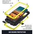 thumbnail image 6 of Dteck Galaxy S22 Plus Rugged case,Metal Bumper Built-in Screen Protector Stand,Full Protect Dustproof and Drop-Proof,Heavy Duty Rugged Military Cover for Samsung S22 Plus 6.6", Yellow, 6 of 8